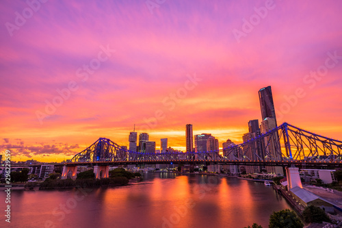 Brisbane Story Bridge Sunset © cjdarbyshire
