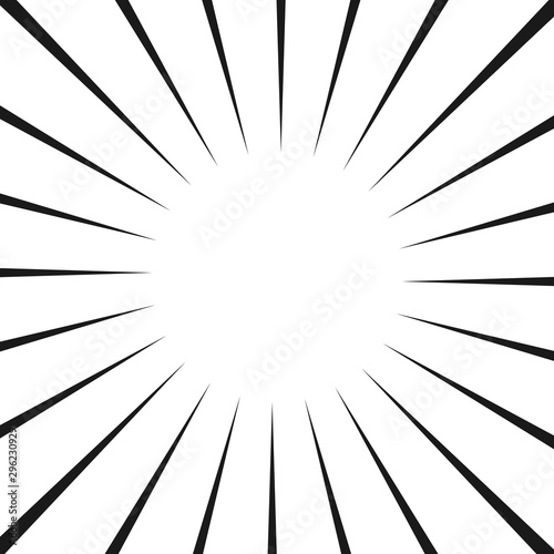 White and black ray burst style background