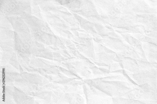 Crumpled white grey paper background texture