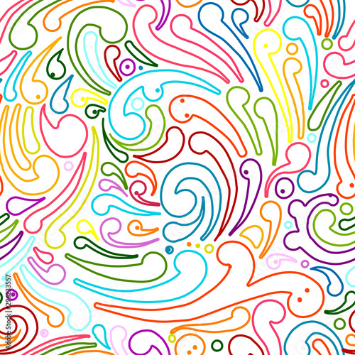 Abstract swirl seamless pattern for your design