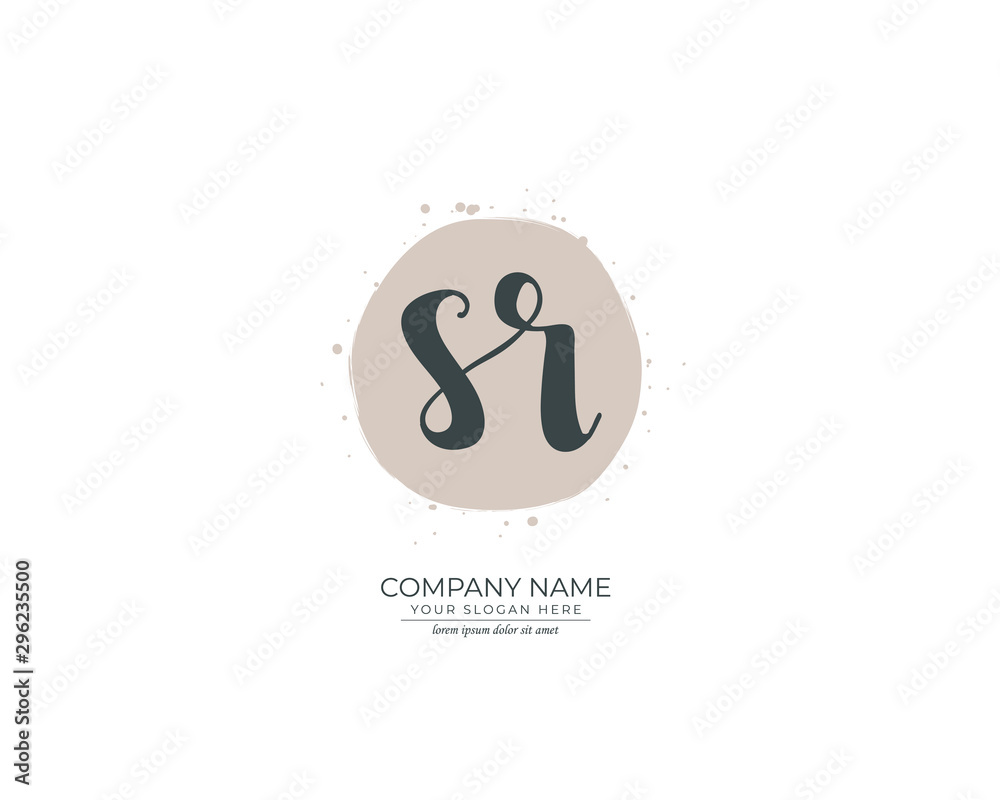 S R SR Initial handwriting logo design. Beautyful design handwritten logo for fashion, team, wedding, luxury logo. S R SR Initial handwriting logo design. Beautyful design handwritten logo for fashion, team, wedding, luxury logo.