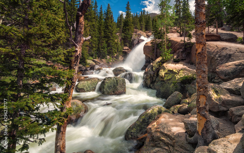 Alberta Falls in the Rocky Mountain National Park, Colorado