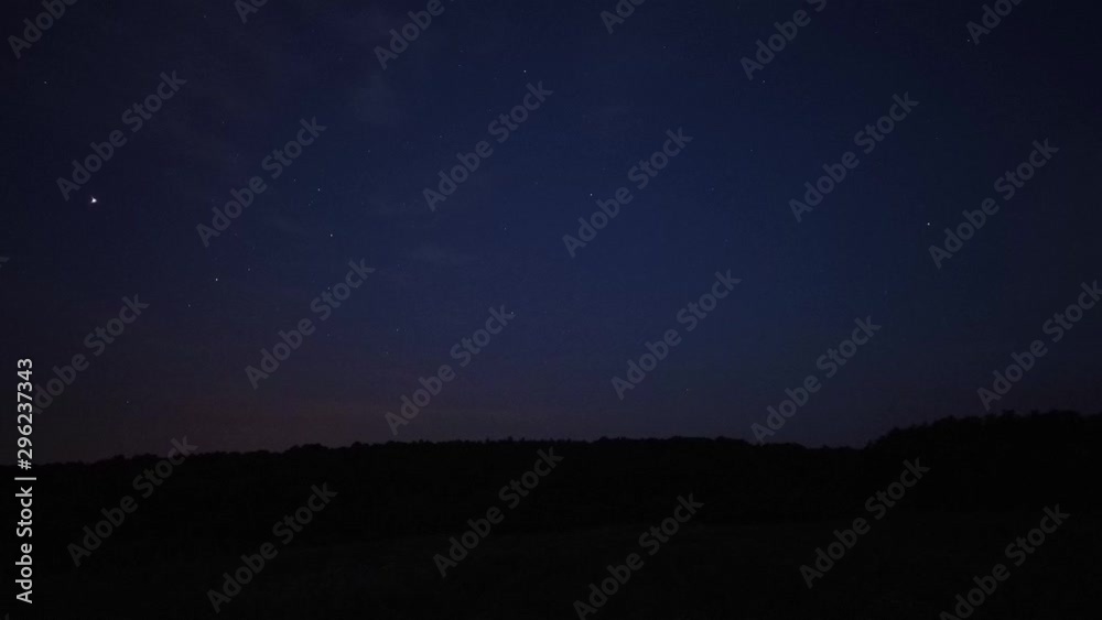 Motion Time Lapse of the night sky at the countryside Motion Time Lapse of the night sky at the countryside