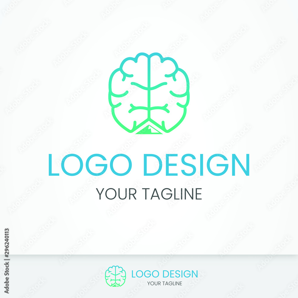 Brain minimalist logo design idea Brain minimalist logo design idea