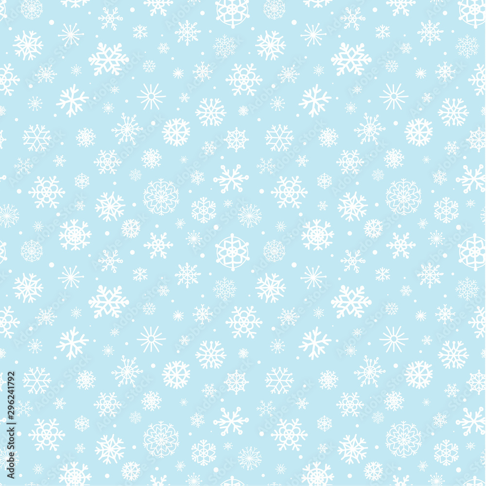 Simple snowflakes holiday seamless pattern. Vector eps10. Simple snowflakes holiday seamless pattern. Vector eps10.