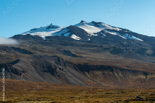 Snaefellsjokul Glaciar Mountain in Iceland