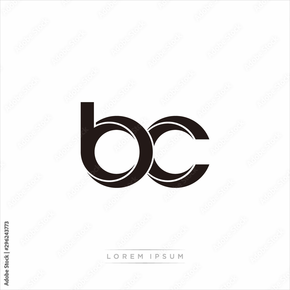 bc Initial Letter Split Lowercase Modern Monogram linked outline rounded logo bc Initial Letter Split Lowercase Modern Monogram linked outline rounded logo