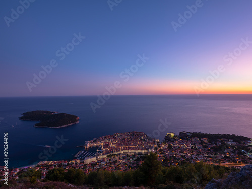 Dubrovnik old town panoramic image in southern Croatia © hyserb