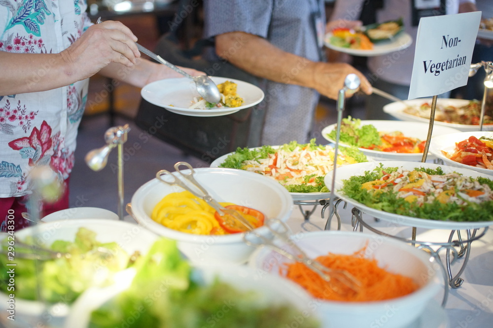 non vegetarian food For those who do not eat meat, Buffet In the creative party non vegetarian food For those who do not eat meat, Buffet In the creative party