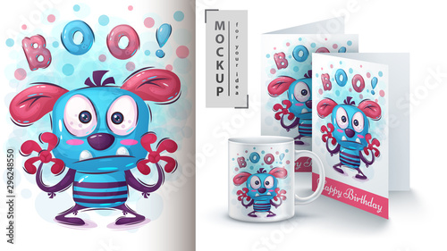 Boo monster poster and merchandising