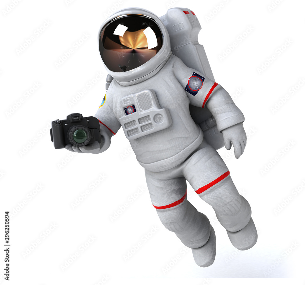 Fun astronaut - 3D Illustration Fun astronaut - 3D Illustration