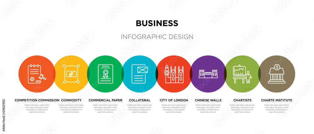 8 colorful business outline icons set such as charte institute of purchasing and supply, chartists, chinese walls, city of london, collateral, commercial paper, commodity, competition commission 8 colorful business outline icons set such as charte institute of purchasing and supply, chartists, chinese walls, city of london, collateral, commercial paper, commodity, competition commission