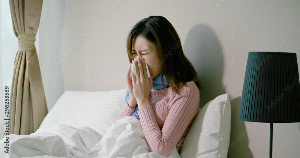 woman has running nose woman has running nose