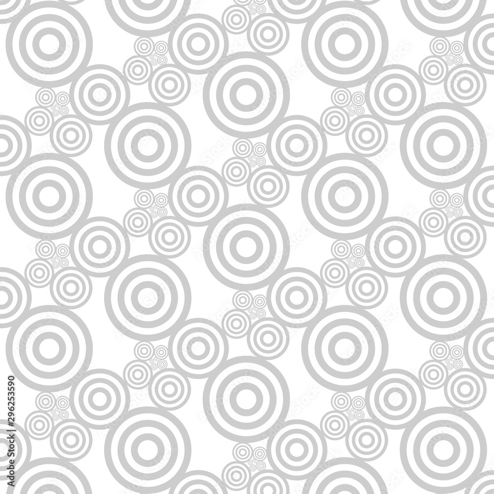 The geometrical abstract pattern with grey circles.