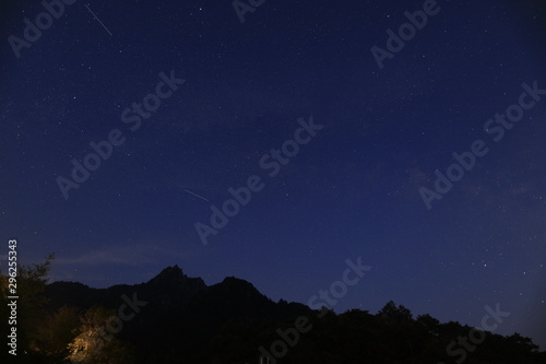 瑞牆山周辺から見た夏の星空