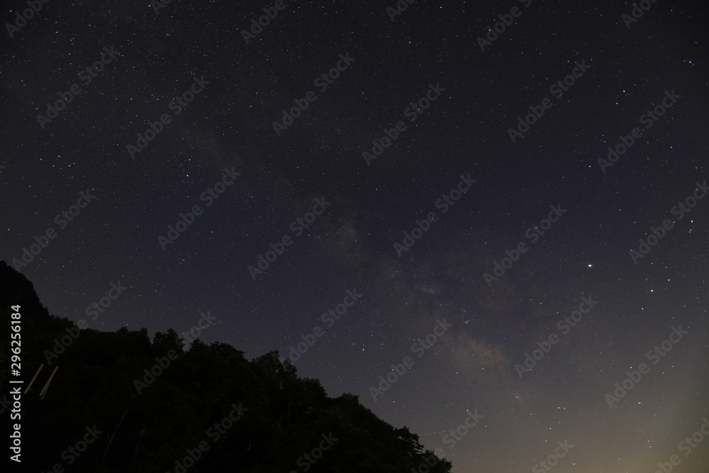 瑞牆山周辺から見た夏の星空 