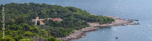 Monastery on Lokrum Island opposite Dubrovnik Old Town, Croatia 