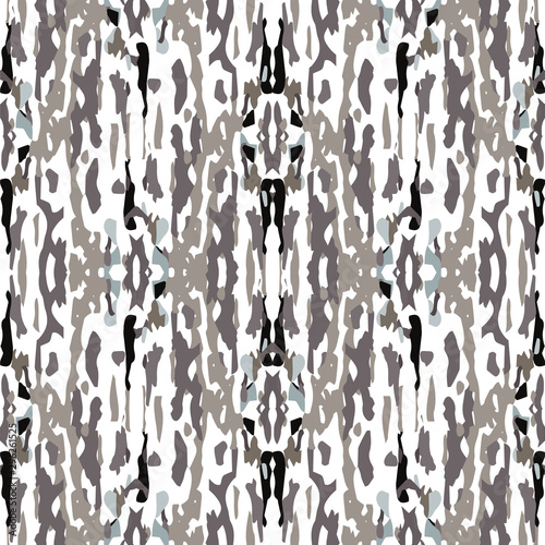 Hand Drawn, Paint Texture. Shibori Seamless 