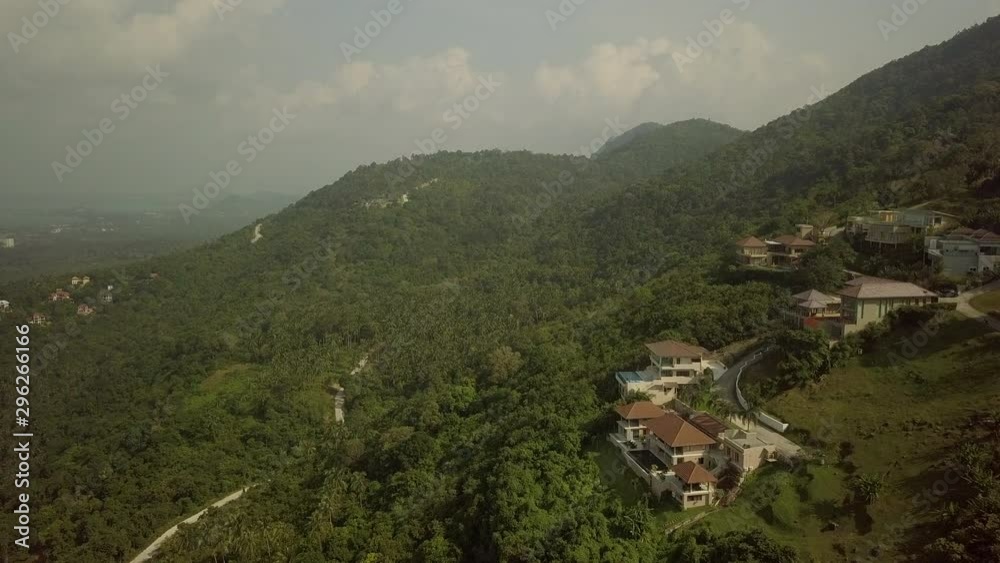 Anthong Hills - Passing over Houses and jungle - koh samui - Thailand Anthong Hills - Passing over Houses and jungle - koh samui - Thailand