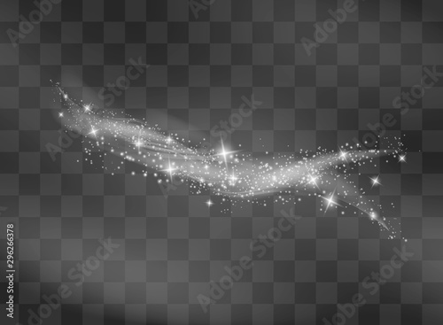 Snow and wind on a transparent background. White gradient decorative element.vector illustration. winter and snow with fog. wind and fog.