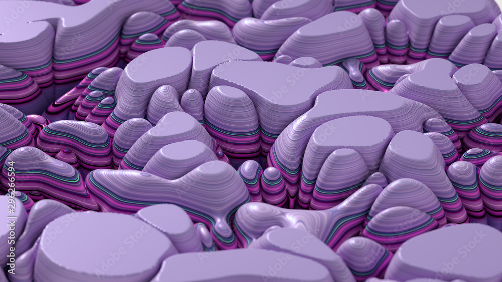Obraz premium Soft, nice abstract background in bright colors. 3d illustration, 3d rendering.
