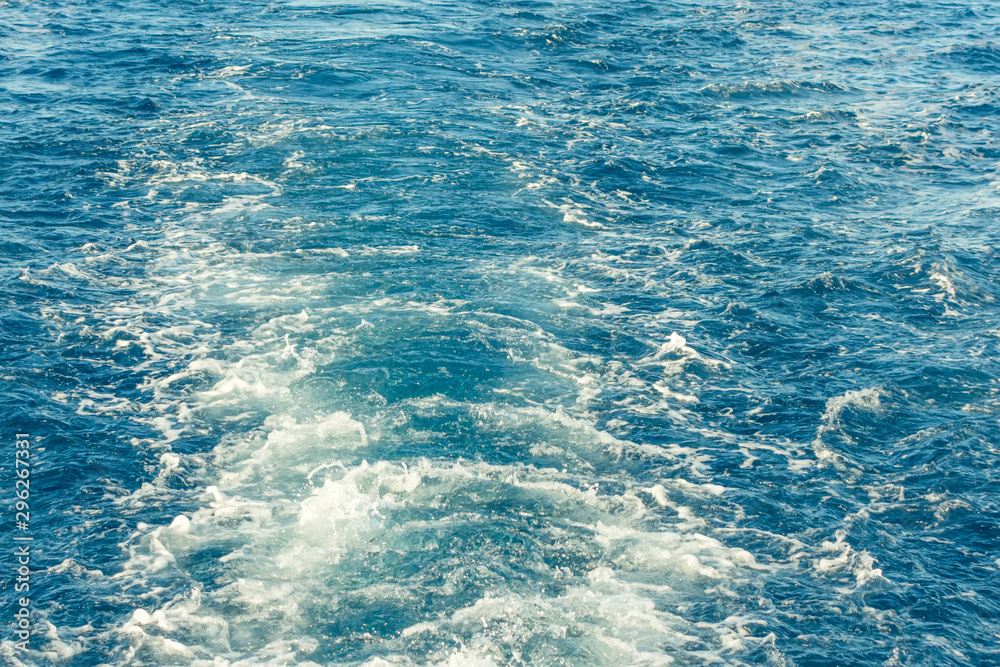 motorboat foam trace wave on the ocean water splash motorboat foam trace wave on the ocean water splash