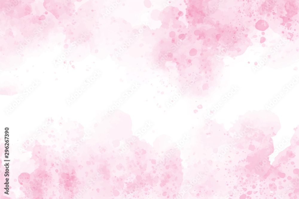 pink watercolor wash splash background