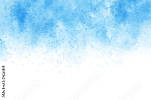 blue watercolor wash splash background