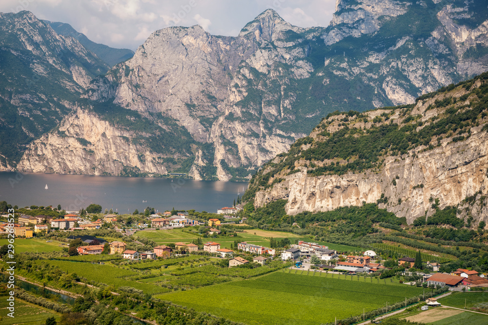 View of Lake Garda and Torbole area