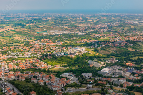 View from San Marino Castle to surrounding areas