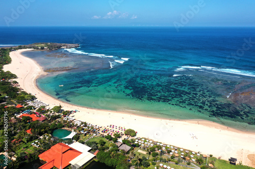 View of Nusa Dua Beach, Bali.