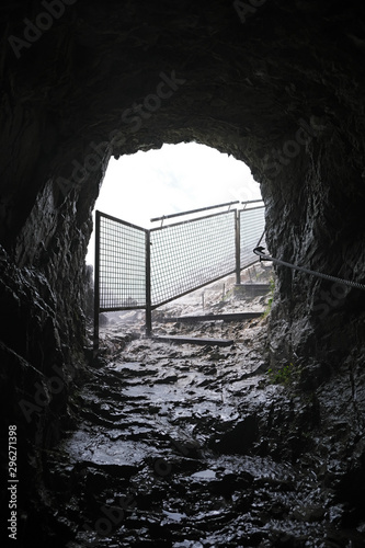 Path Climbing up to Staubbachfall Waterfall in Lauterbrunnen