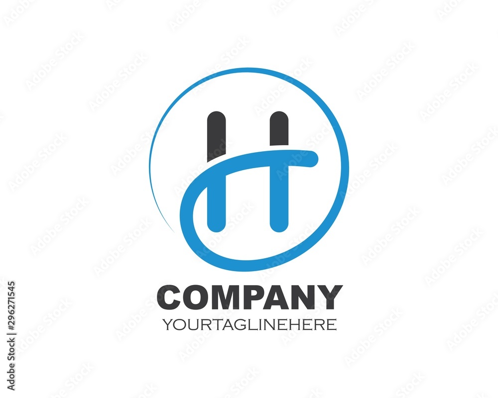 H letter ilustration logo vector icon H letter ilustration logo vector icon