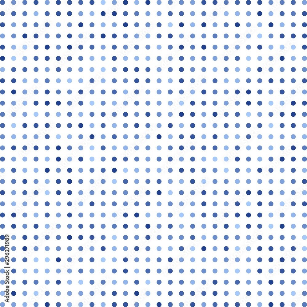 blue polka dots background - obrazy, fototapety, plakaty 