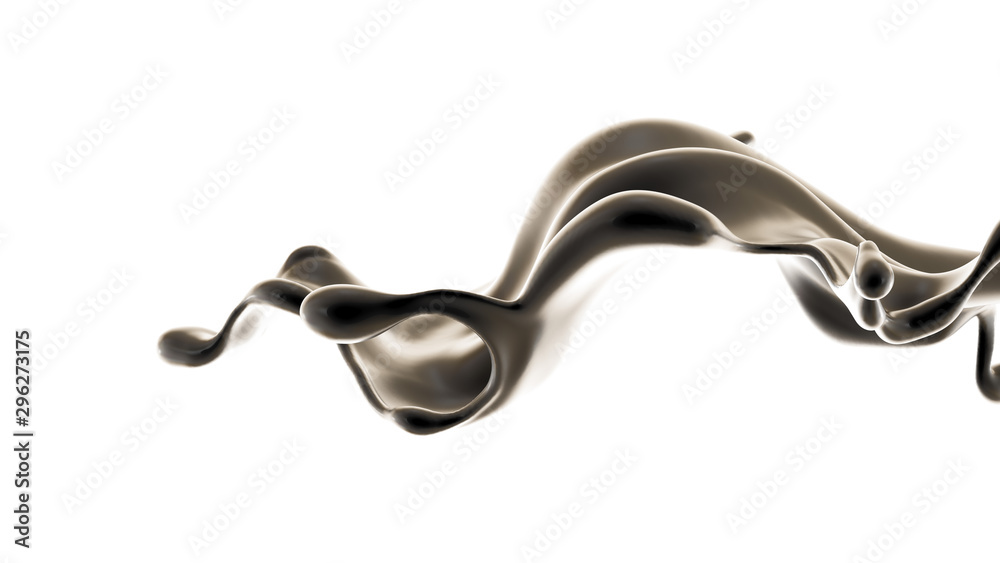 Splash fluid. 3d illustration, 3d rendering. Splash fluid. 3d illustration, 3d rendering.