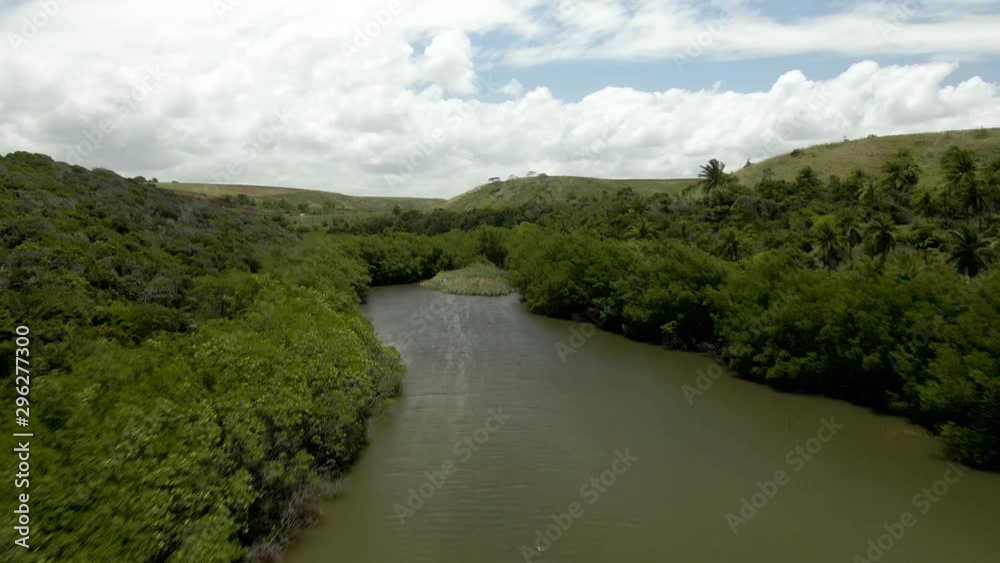 The fresh water lagoon, near the beach of gunga, Brazil The fresh water lagoon, near the beach of gunga, Brazil