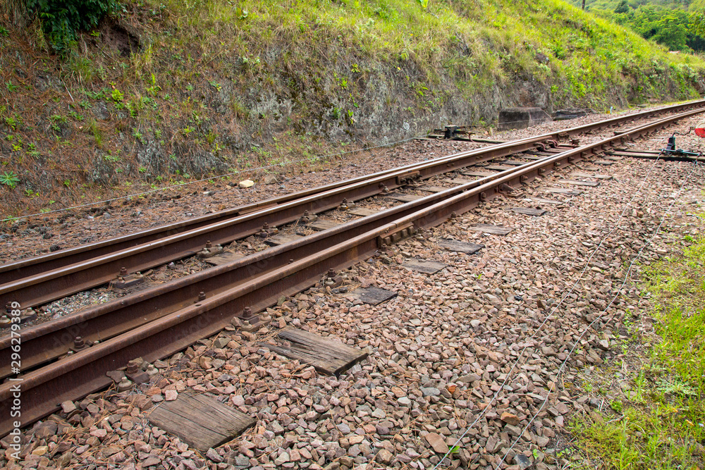 No Longer Used Rusty Railway Line