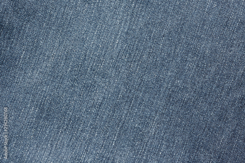 Texture of old blue jeans for background.