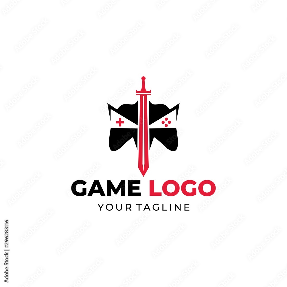 Fototapeta premium War Game Logo logo design illustration