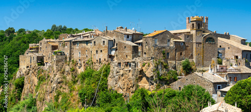 Calcata  historic village in Italy