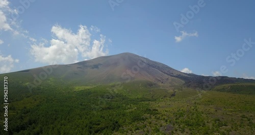 Japan,Japanese,Gunma,Nagano,Karuizawa,Tsumagoi,mauntain,Asama,forest,green,nature,sky,Drone,farm
