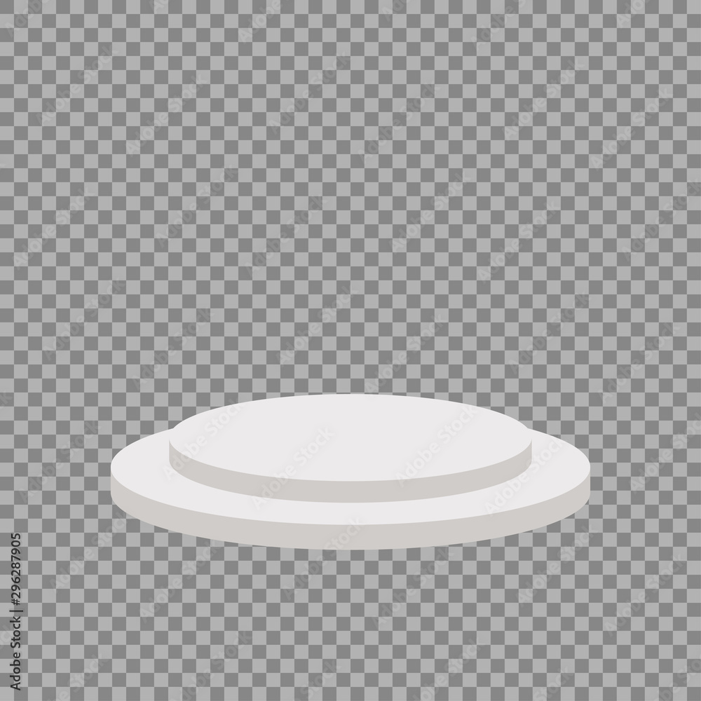 white 3d round podium on transparent background white 3d round podium on transparent background