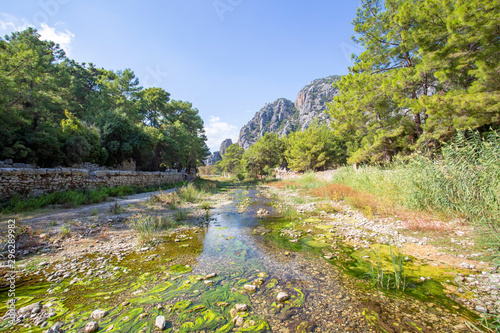 View on the ancient ruins o...