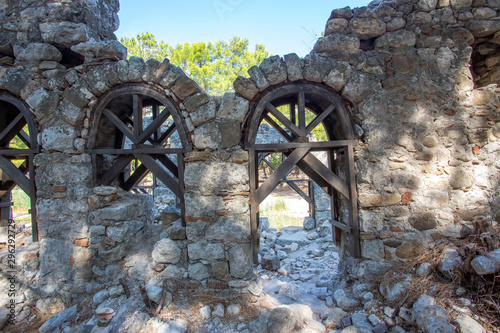 View on the ancient ruins o...