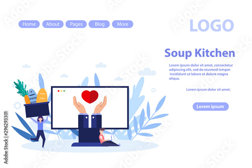 .Stop Kitchen web page.Flat vector illustration isolated on white background. Can use for web banner, infographics, web page.