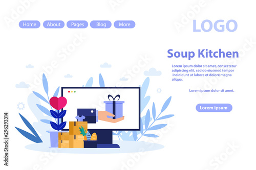 .Stop Kitchen web page.Flat vector illustration isolated on white background. Can use for web banner, infographics, web page.