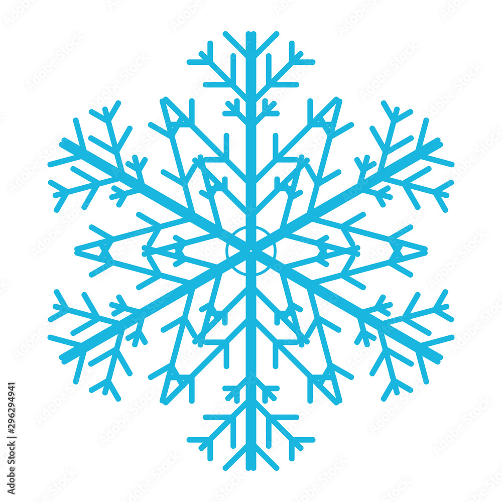 patterned snowflake with many rays from the center for design patterned snowflake with many rays from the center for design