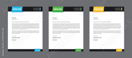Letterhead Design Template for any type of corporate use