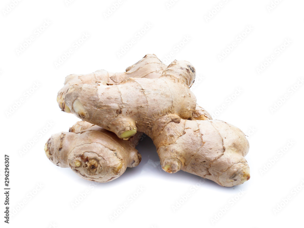 ginger on white background ginger on white background