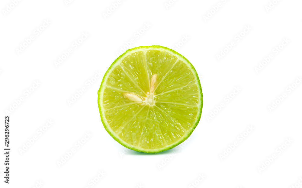 green lemon isolated on white green lemon isolated on white